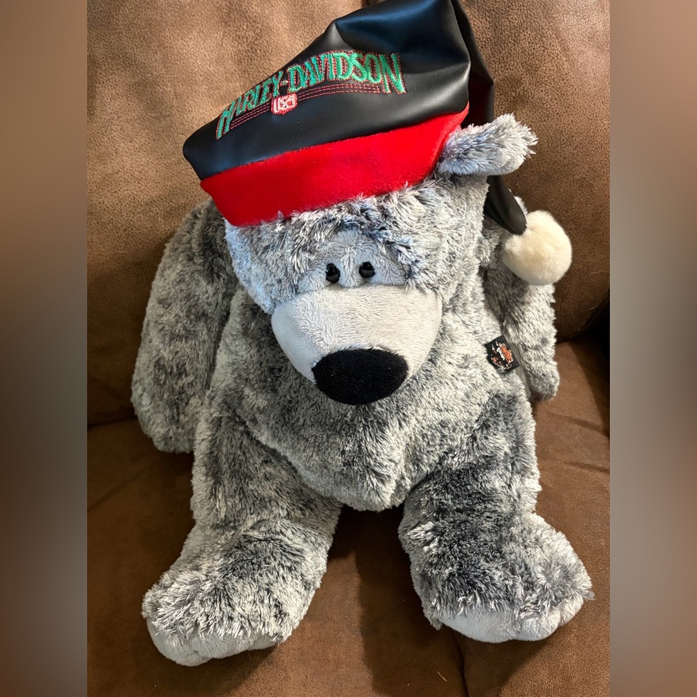 2004 vintage Harley Davidson Jingle Christmas bear plush